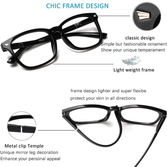 NEW Blue Light Blocking Henotin 3.75 Diopeter Reading Glasses -choice of color - Picture 2 of 3